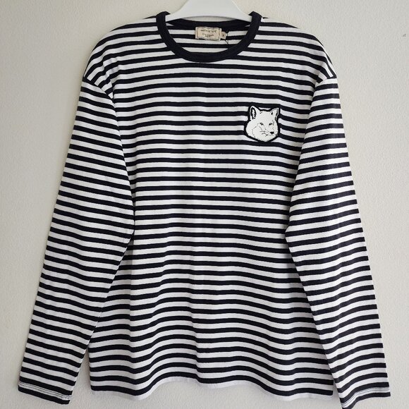 BNWT – Slightly [ Maison Kitsuné Men's Marin Long Sleeve Tee🦊](#110) - Picture 1 of 11